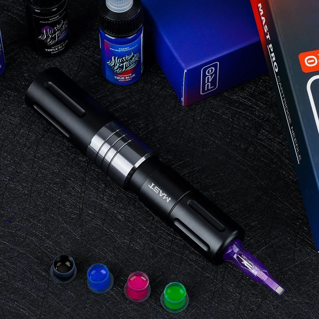 Mast Nano Wireless Rotary Pen Machine with Battery SMP Cartridge Short 3.2mm Stroke WQP006