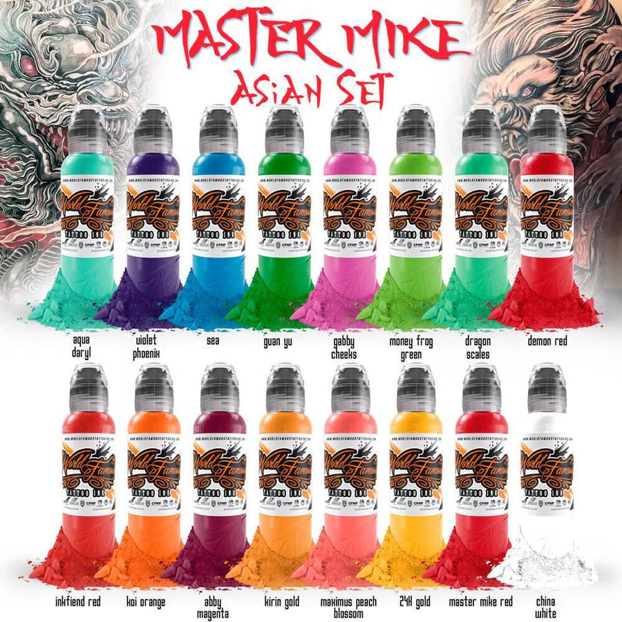 World Famous 16 Color Master Mike Asian Set