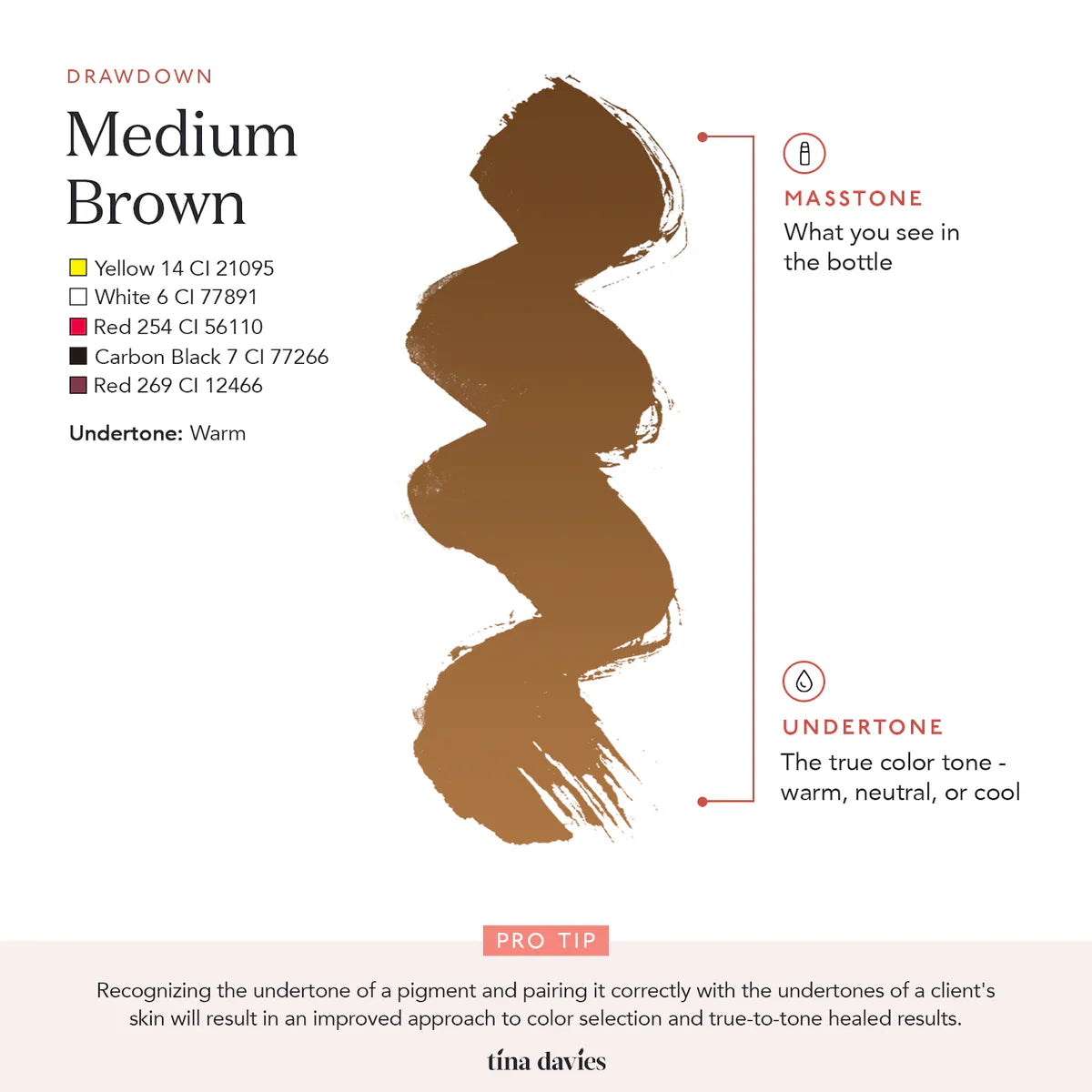 MEDIUM BROWN 3 - Tina Davies Pigment - 1/2oz Bottle