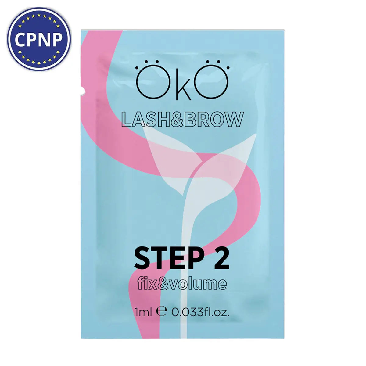 OkO STEP 2 FIX & VOLUME Eyelash and Eyebrow Lamination Composition, 10ml