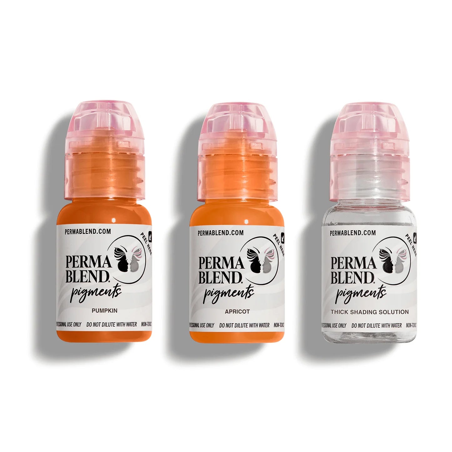 Perma Blend Warm Modifier Eyebrow Pigments Mini Set – 3 1/2oz Bottles