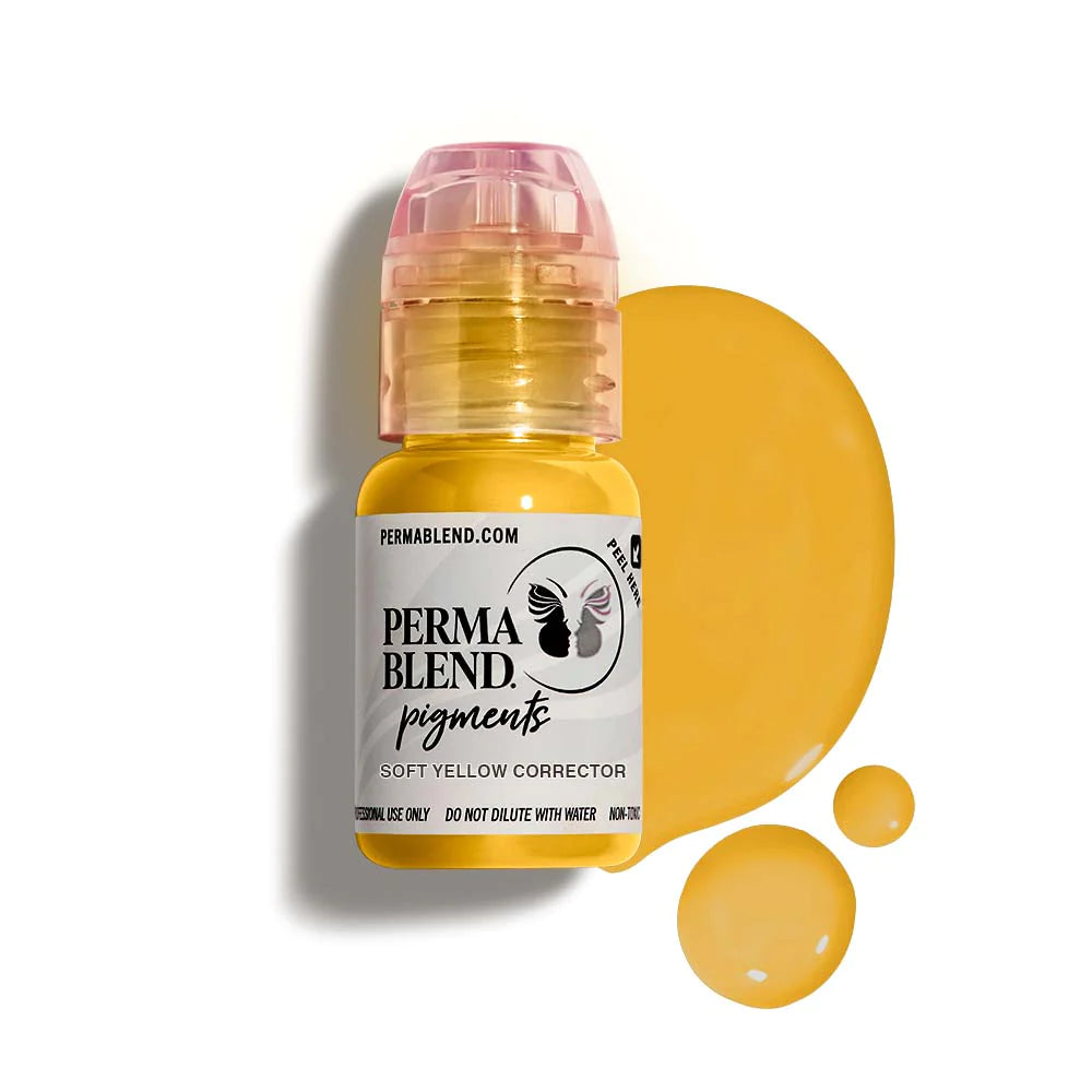 SOFT YELLOW CORRECTOR - Perma Blend Pigment - 1/2oz Bottle