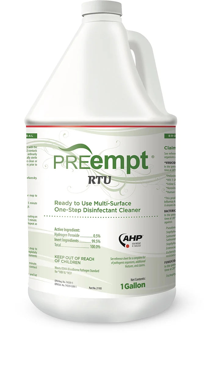 PREempt RTU Disinfectant Fof Tattoo Nails Permanent Makeup