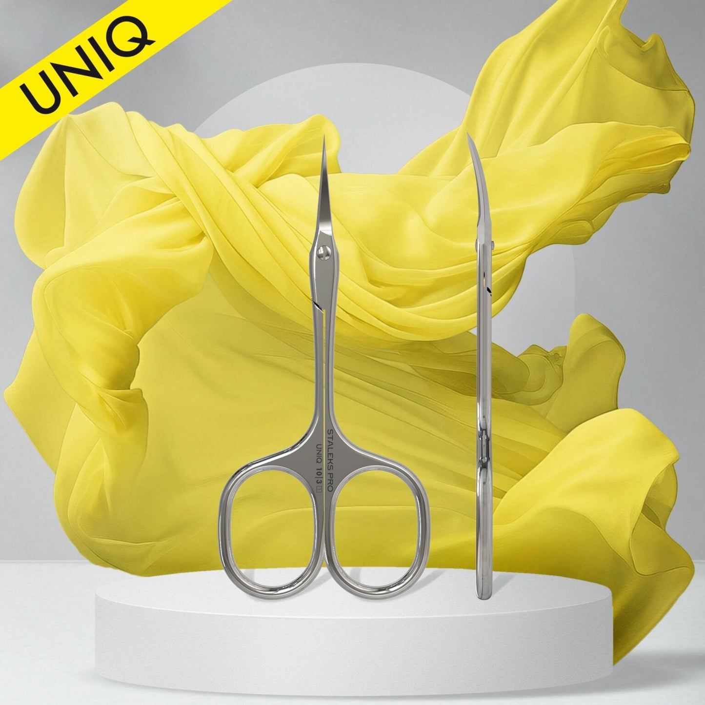 STALEKS Professional cuticle scissors Ballerina UNIQ 10 TYPE 3 (SQ-10/3)