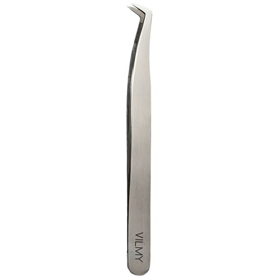 Tweezers for eyelash extensions VILMY (boot) S-75