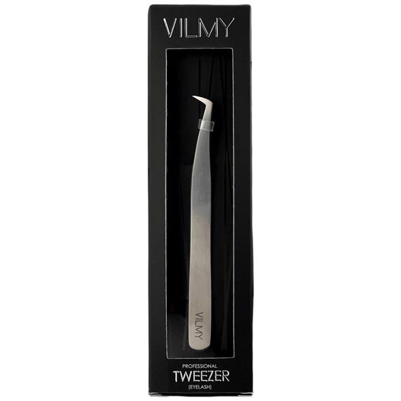 Tweezers for eyelash extensions VILMY (boot) S-75
