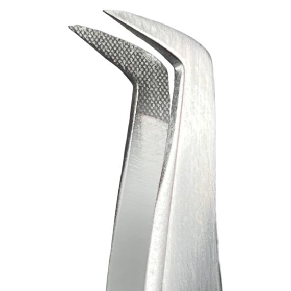 Tweezers for eyelash extensions VILMY (boot) S-75