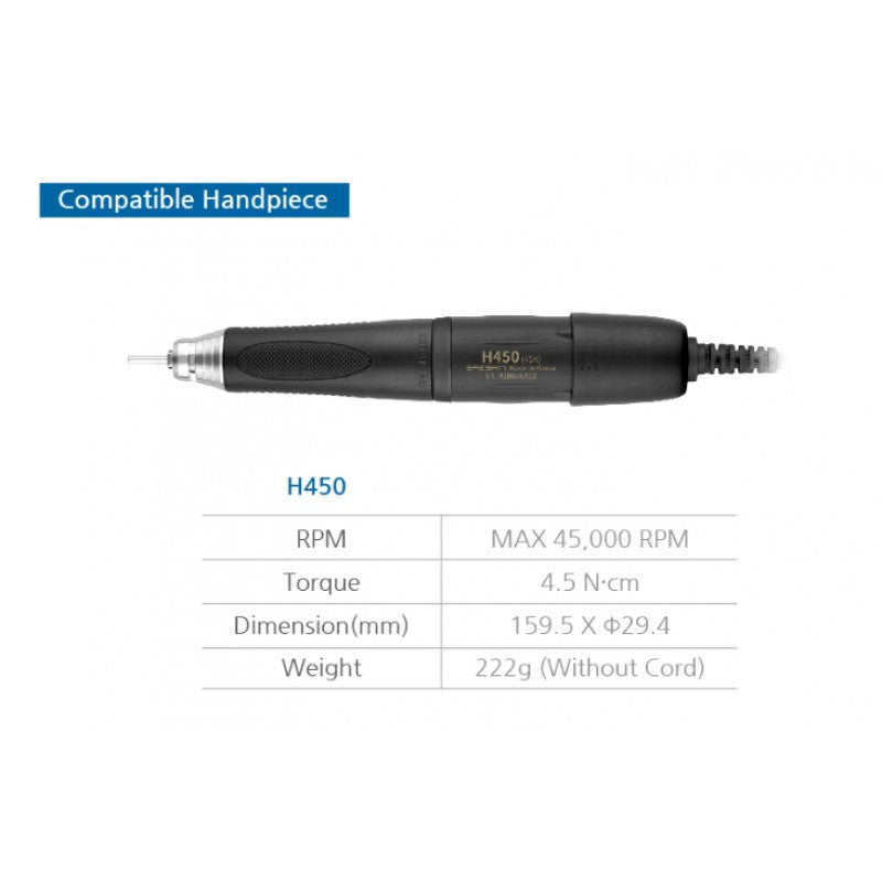 Saeshin Strong 207S Powerful Nail Drill with H450 handpiece Original