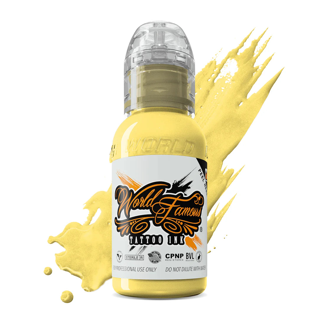 World Famous Soft Yellow OLEG Shepelenko Realism Tattoo Ink