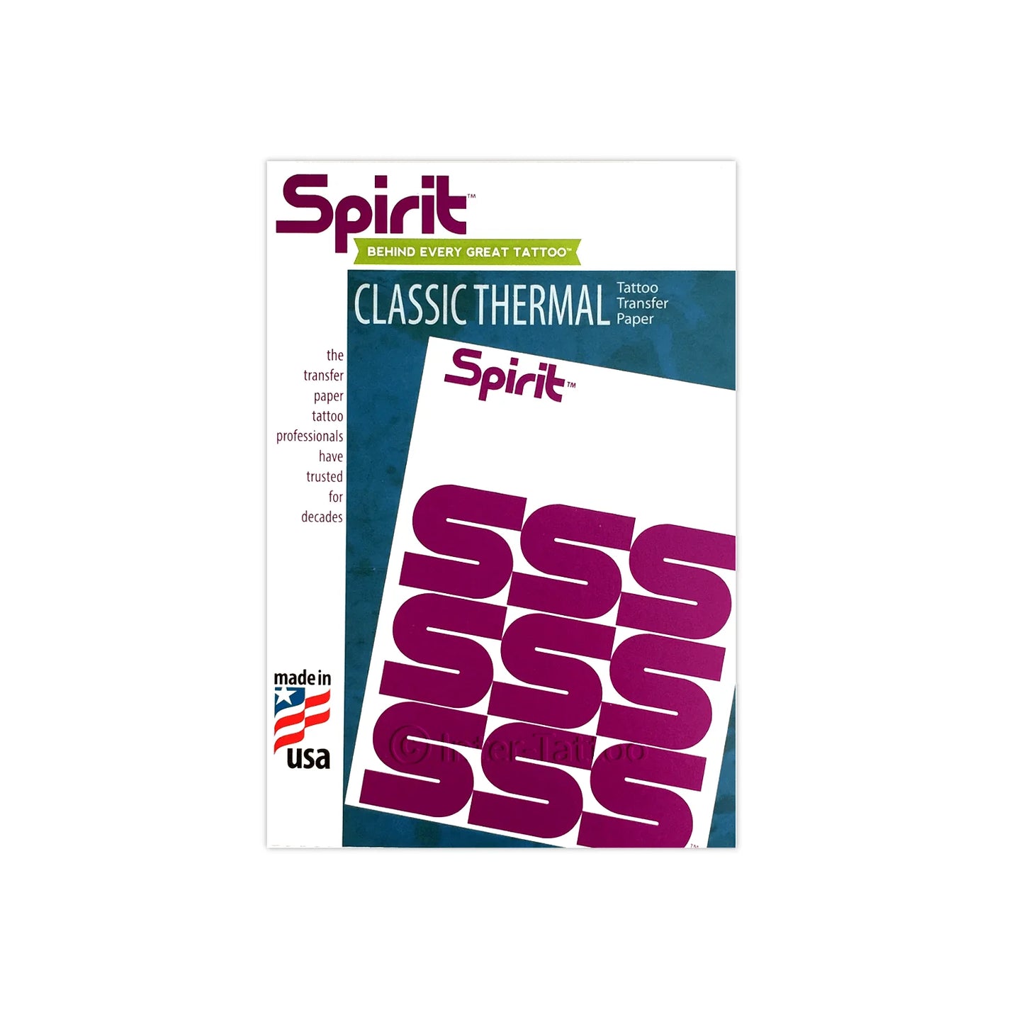 Spirit Classic Thermal Tattoo Transfer Paper - 100 Sheets