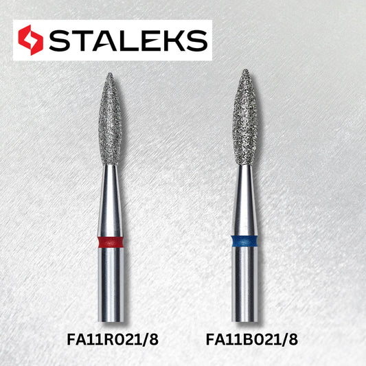 Staleks Bits Diamond Pointed “Flame” 2.1 mm / working part 8 mm