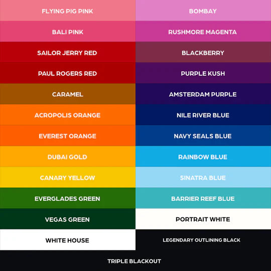 World Famous 25 Color Bottle Set Tattoo Ink