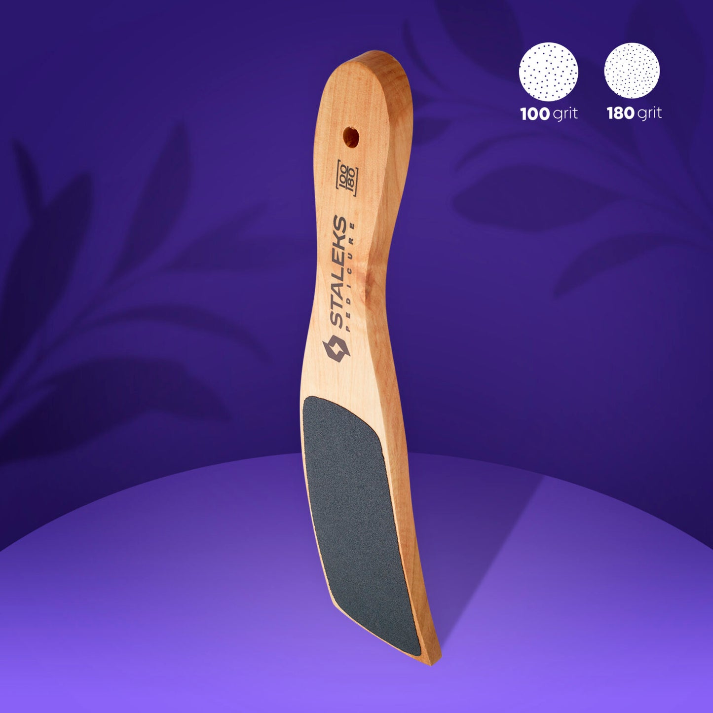 STALEKS Wooden foot file BEAUTY & CARE 10 TYPE 2 100/180 grit (ABC 10/2)
