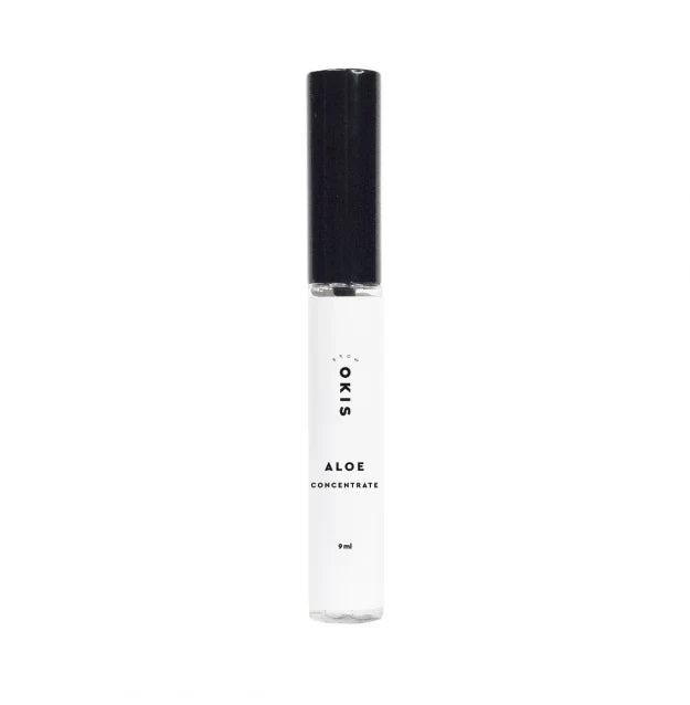 Okis Brow Aloe concentrate for deep moisturizing of eyebrows and eyelashes (tube with brush), 9 ml