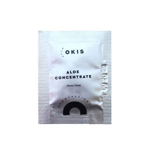 Okis Brow Aloe concentrate for deep moisturizing of eyebrows and eyelashes (sachet), 3 ml