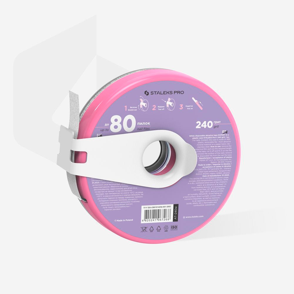 STALEKS White disposable abrasive tape EXPERT in a plastic case