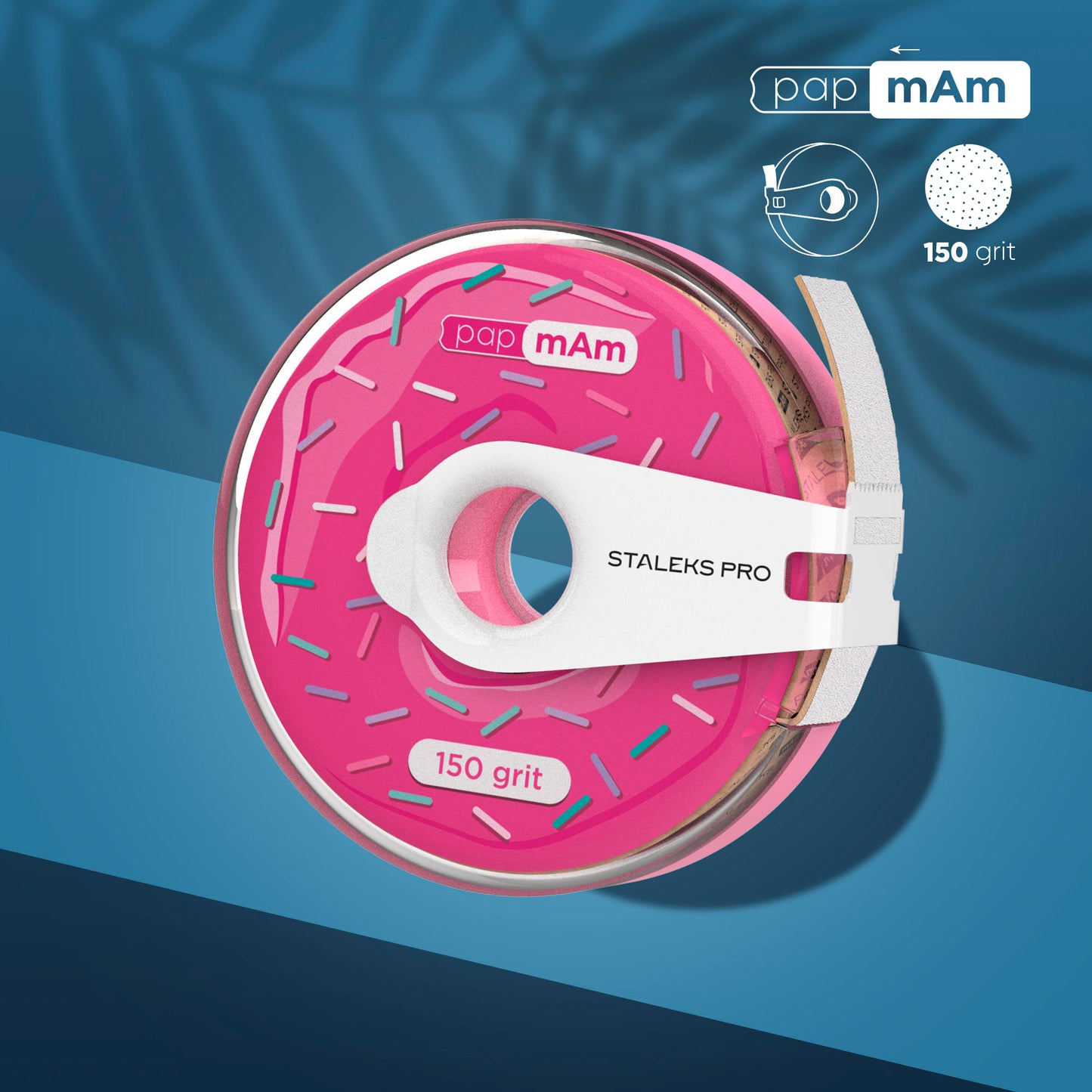 STALEKS Disposable white abrasive tape papmAm EXPERT in a plastic case