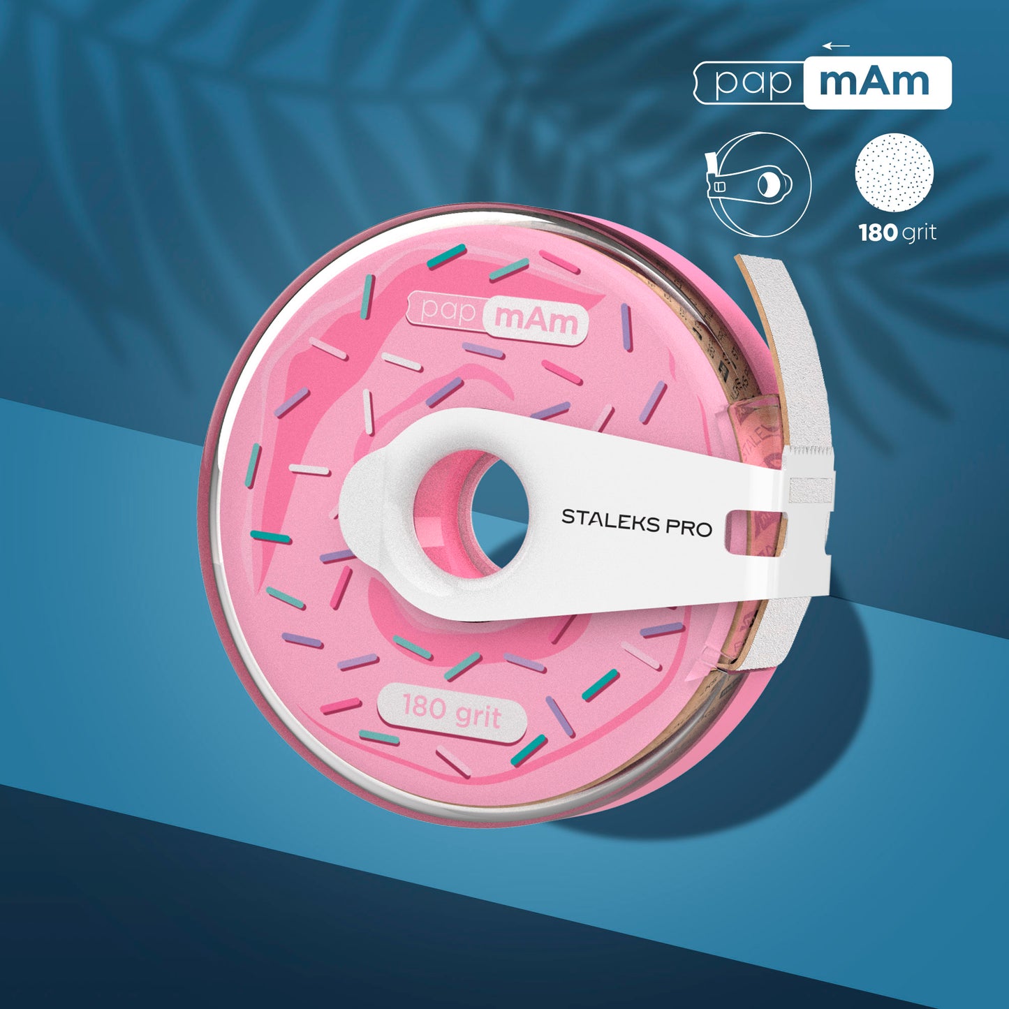 STALEKS Disposable white abrasive tape papmAm EXPERT in a plastic case