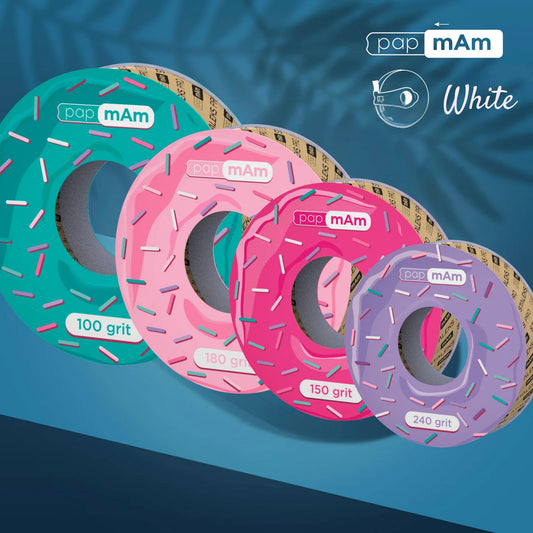 STALEKS Disposable white abrasive tape papmAm EXPERT for the plastic case