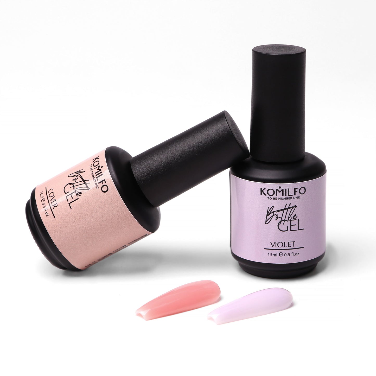 Komilfo Bottle Gel Cover With Brush, 15ml