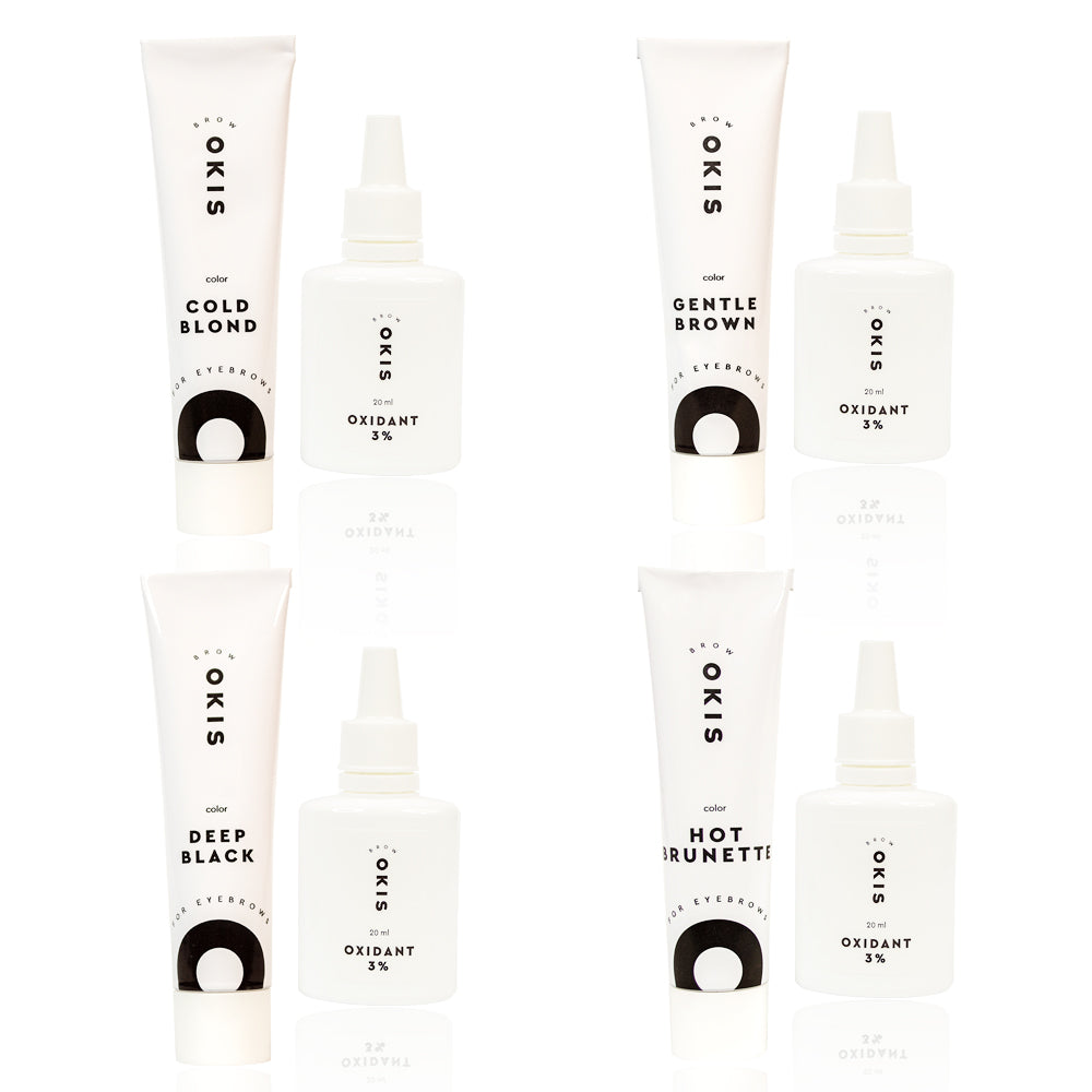 OKIS Brow Cream-dye for eyebrows with henna extract (TUBA 15ml)