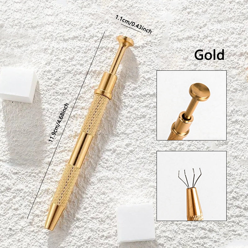 Sponge Grabbing Pen for Nail Ombre, Gold