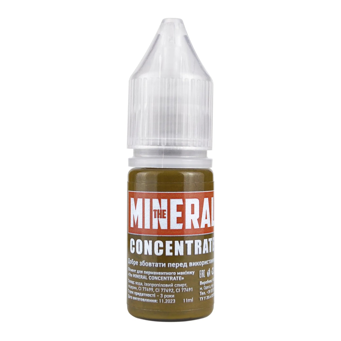 The Mineral Concentrate Pigment for permanent makeup #38 Light Brown, 11 ml
