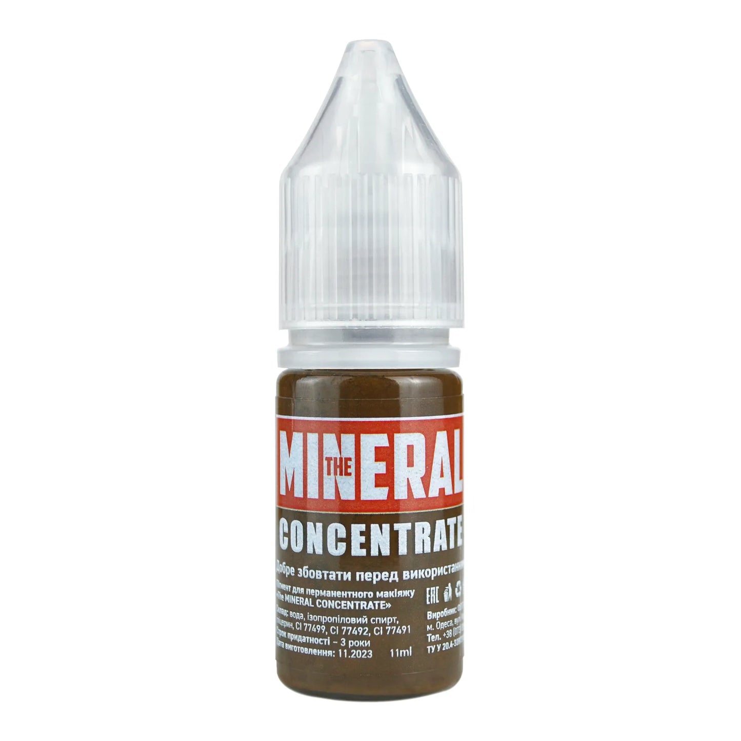 The Mineral Concentrate Pigment for permanent makeup #58 Brown, 11 ml