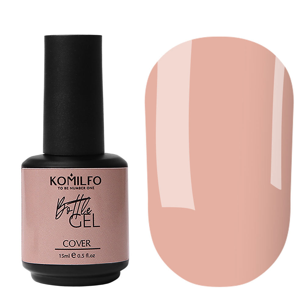 Komilfo Bottle Gel Cover With Brush, 15ml
