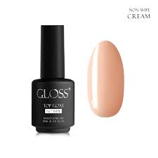 GLOSS Camouflage top for gel polish Top coat Cream, 15 ml