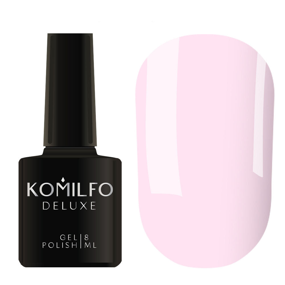 Gel Polish D033 Komilfo Deluxe Series (light lilac-pink, enamel), 8 ml
