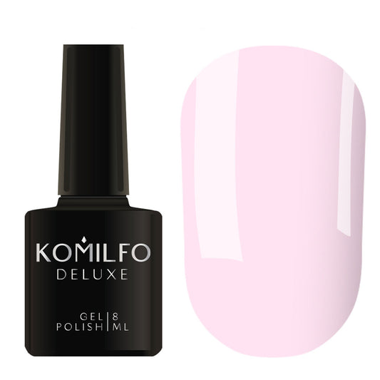 Gel Polish D033 Komilfo Deluxe Series (light lilac-pink, enamel), 8 ml
