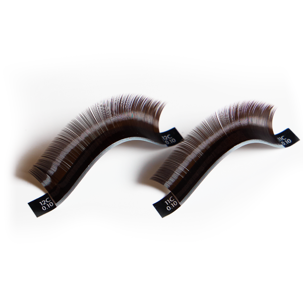 SCULPTOR PRIZMATIC Dark Chocolate eyelashes for extensions, 20 lines, 0.07