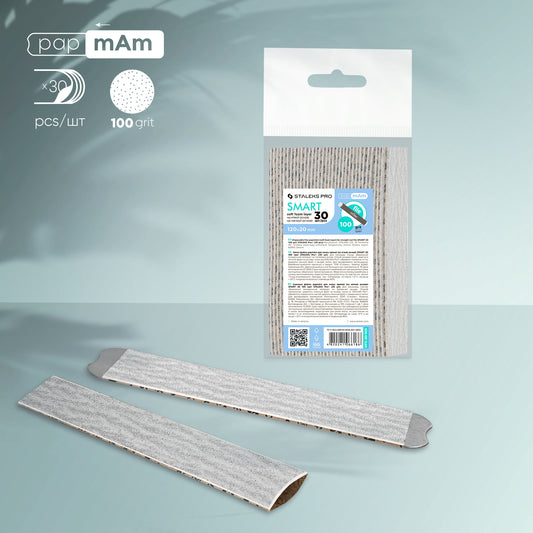 STALEKS Disposable files papmAm on a soft foam layer SMART 20 (30 pcs)