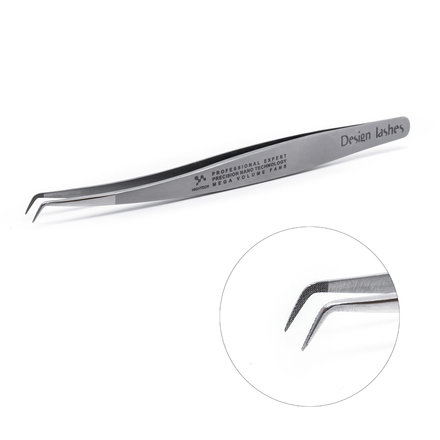 DESIGN LASHES Tweezers L 6mm with Nano coating eyelashes