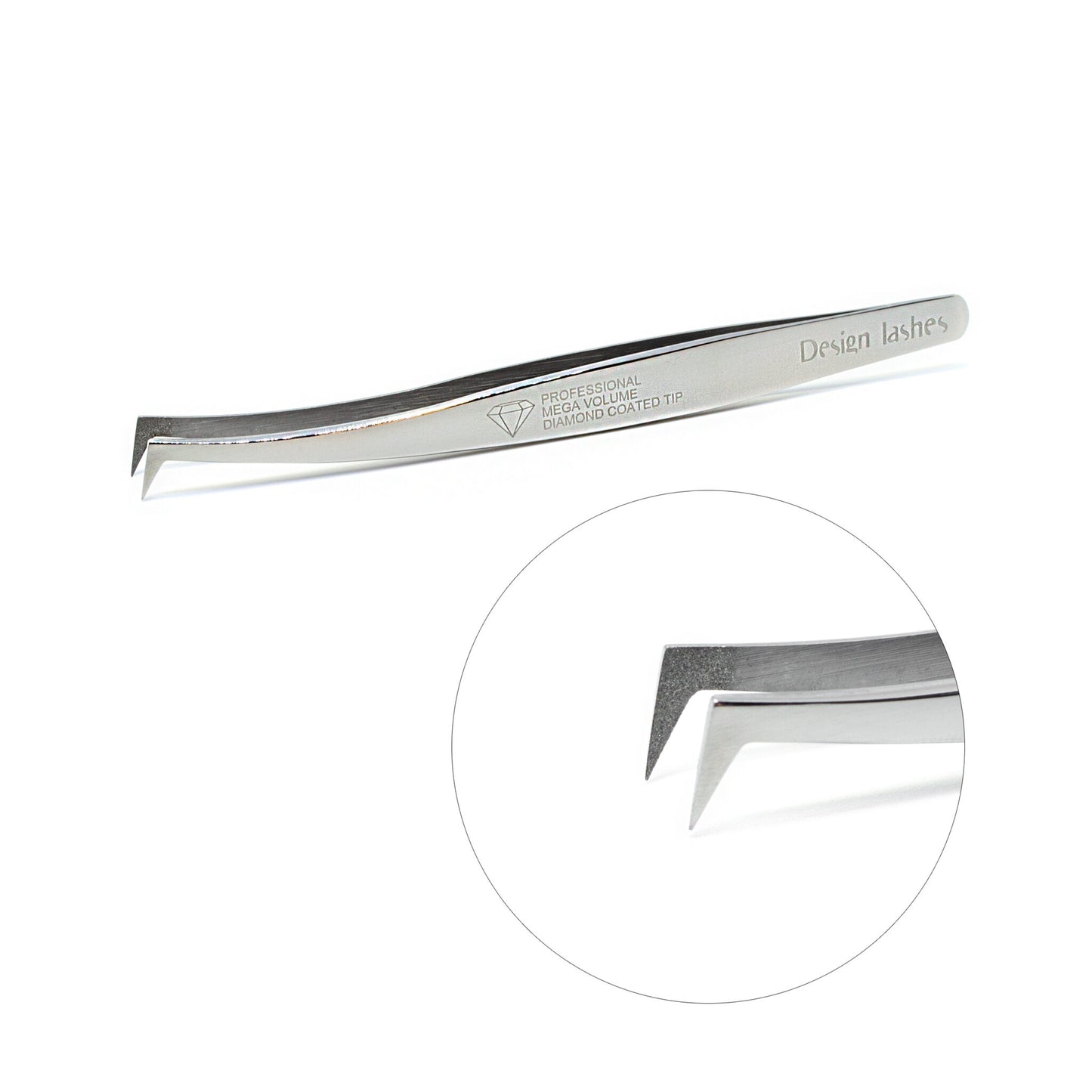 DESIGN LASHES Tweezers Axe with Nano coating eyelashes