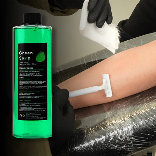 Green Soap Cleansing and Soothing Solution Dragoart for tattoo, 500ml