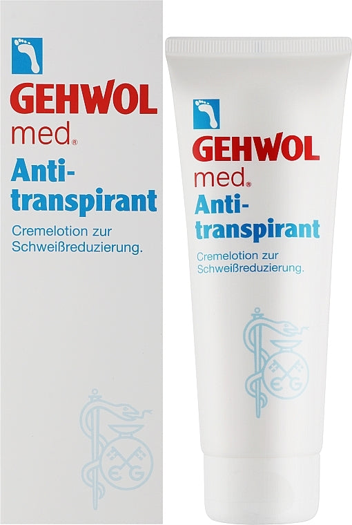 GEHWOL med Antiperspirant Cream lotion for sweat reduction, tube 125ml