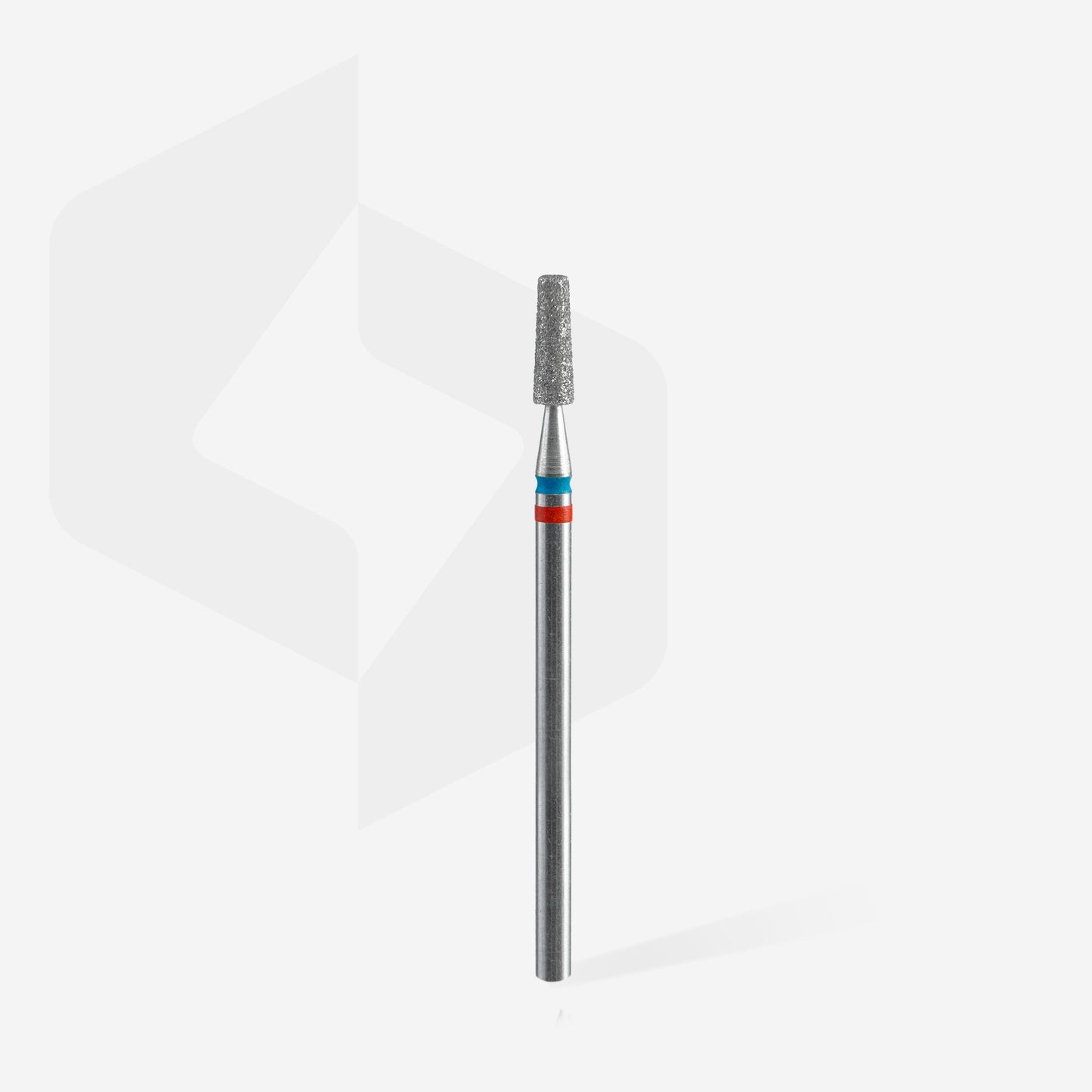 STALEKS Diamond nail drill bit DUO cone red-blue EXPERT head diameter 2,5 mm / working part 8 mm (FA70RB025/8)
