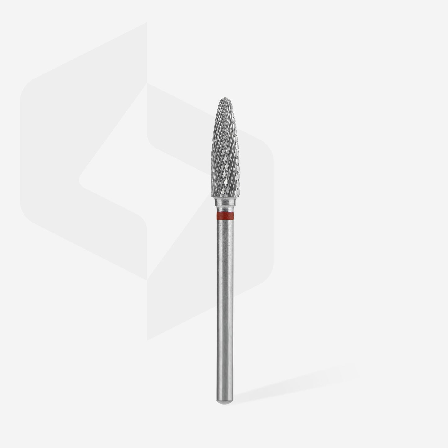 STALEKS Carbide nail drill bit corn red EXPERT head diameter 4 mm / working part 14 mm (FT90R040/14)