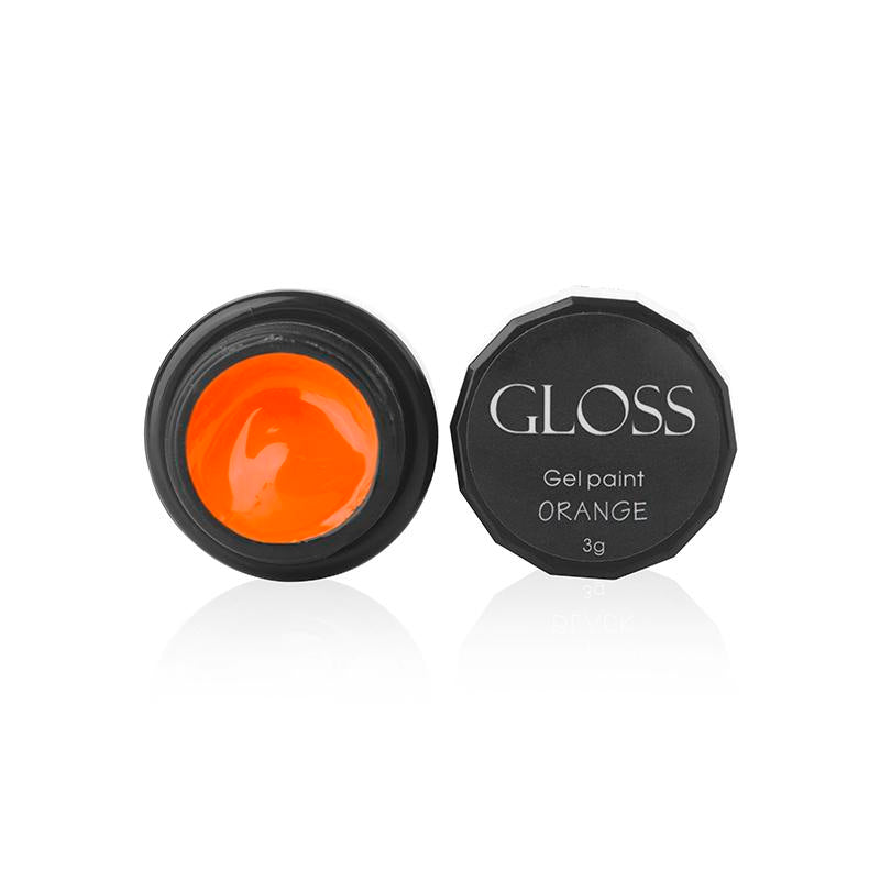 Gel paint GLOSS Orange, 3g
