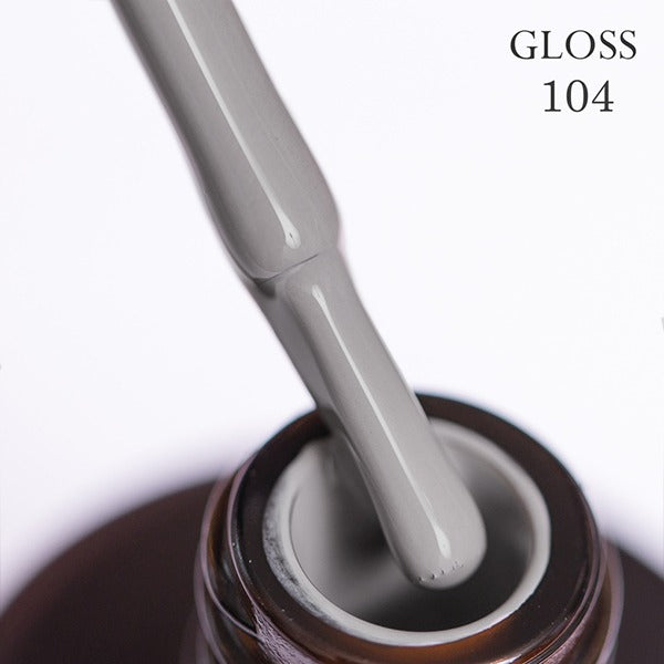 Gel polish 104 GLOSS (classic gray), 11 ml