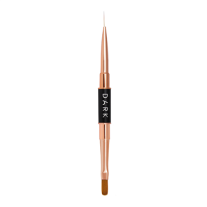 DARK double-sided brush, liner 11 mm + gel, Black+Gold