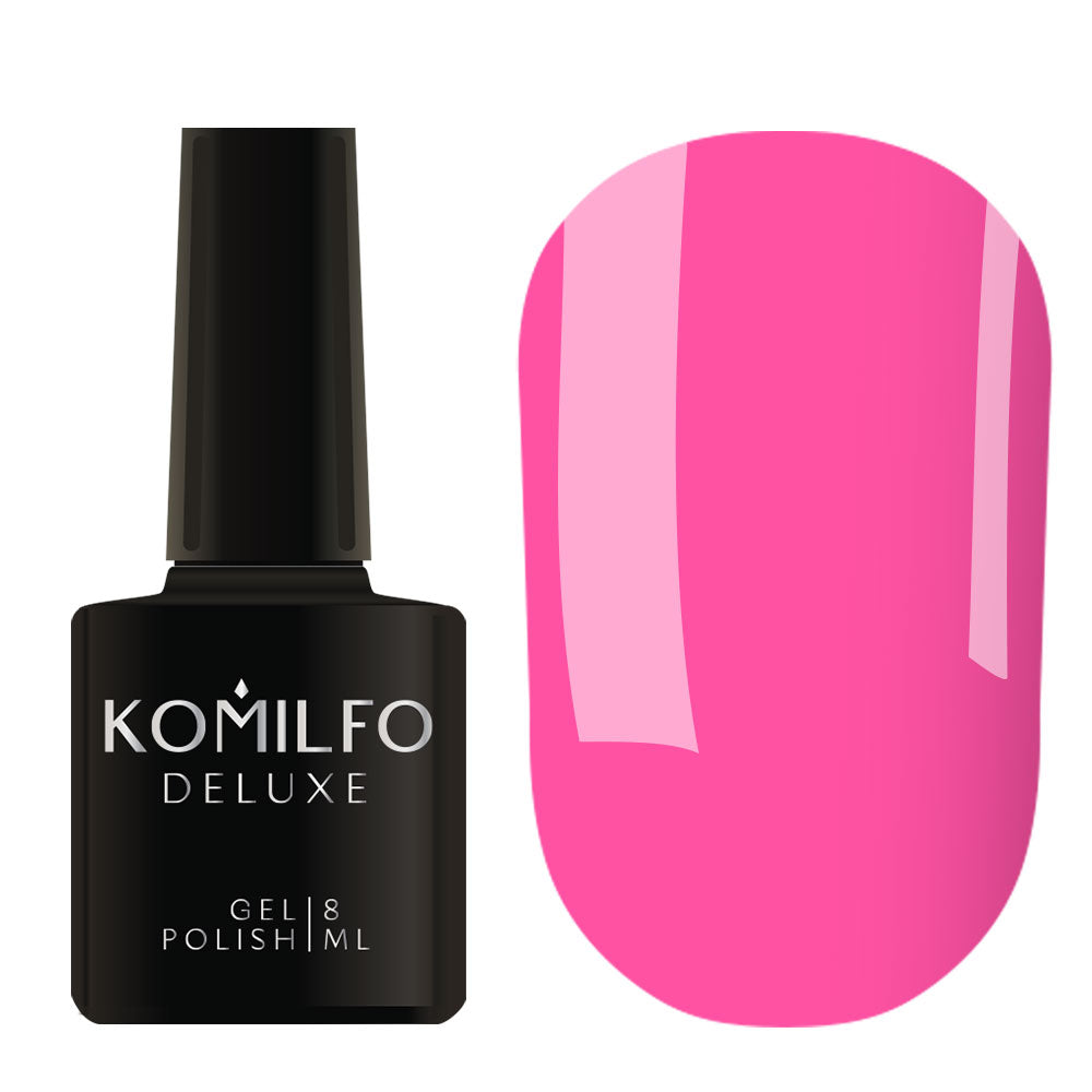 Gel Polish K014 Komilfo Kaleidoscopic Collection (hot pink, neon), 8 ml