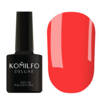 Gel Polish K021 Komilfo Kaleidoscopic Collection (bright coral, neon), 8 ml