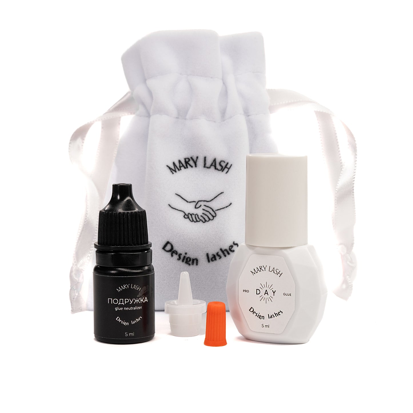 Design Lashes & MARY LASH Glue for eyelash extension DAY + neutralizer