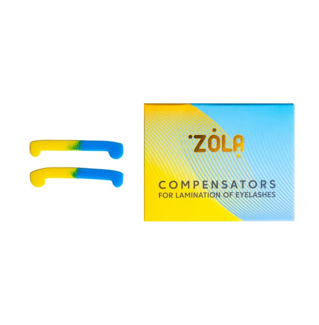 Compensators for eyelash lamination ZOLA / Compensators For Lamination / yellow-blue, 1 pair