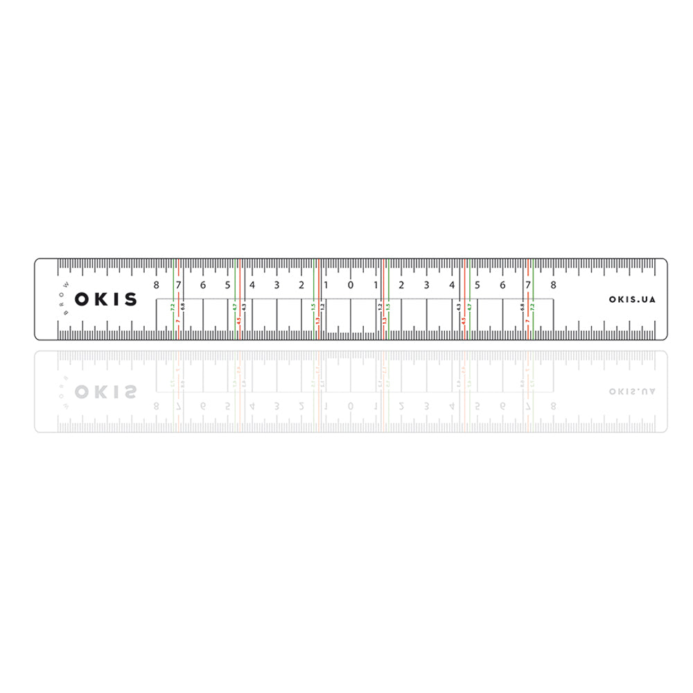 OKIS BROW Eyebrow Shape Marking Ruler