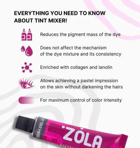 Eyebrow dye with collagen ZOLA Eyebrow Tint, 15 ml / TUBE