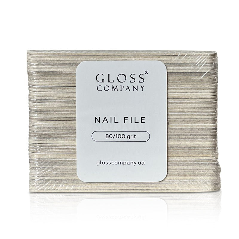 GLOSS Set of disposable files, 50 pcs (80/100 grit)